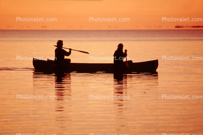 Canoe in the stillness