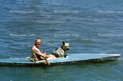 oarsman, oarsmen, kayak, paddle, June 1966, 1960s