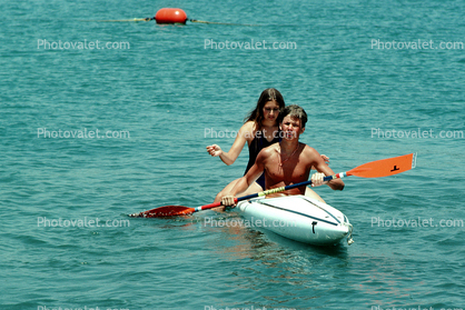 Kayak, Kayaking, Suntan, Sunburn, Water, 1960s