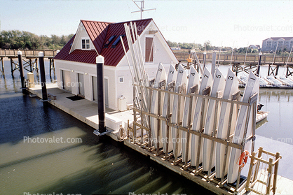 Rowboats, Boat House, Dock, Savannah Georgia