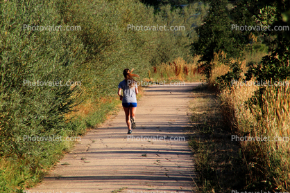 Woman Running, path