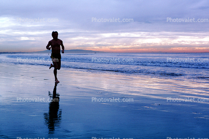 Lane Runner on the Beach, early morning