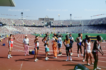 Track Meet, race track, runners