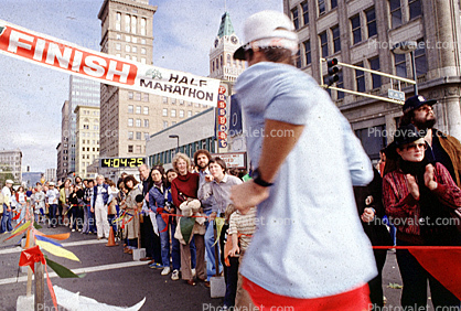 Oakland Half Marathon finish line