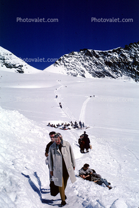 Jungfrauhoff, Switzerland, Glacier, 1950s
