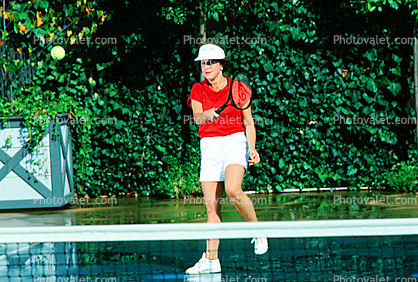 Woman Playing Tennis