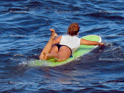 Woman Surfer, Surfer, Surfboard