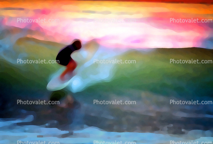 Malibu Surf, Transcendental Wave, Paintography