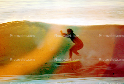 right break, Topanga Beach, Surfer, Surfboard