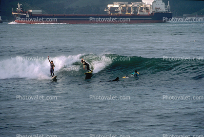 Surfer, Surfboard, Fort Point, San Francisco, California