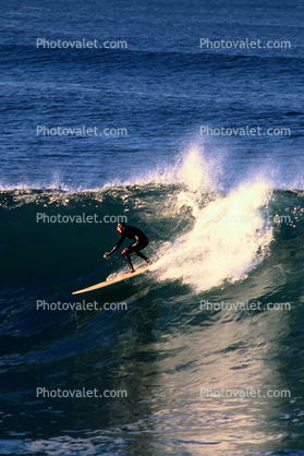 Umpqua River Mouth, Surfer, Surfboard