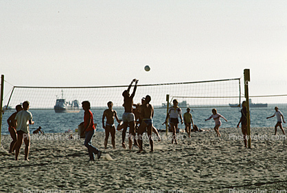 Men, Guys, Ball, Beach, Sand, Ocean