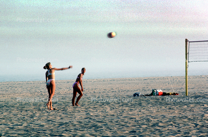 Volleyball Net, Playing, Beach, Net, Ball