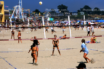 Beach, Sand, Volleyball, Summertime, Summer, ball