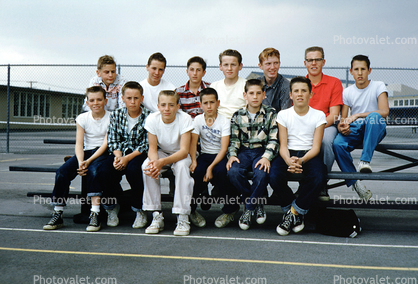 Volleyball Team, High School boys, 1960s