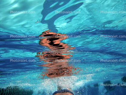 Girl, Underwater, Pool, Ripples, Water, Liquid, Wet, Wavelets