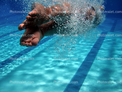 Boy, Underwater, Pool, Ripples, Water, Liquid, Wet, Bubbles, Wavelets