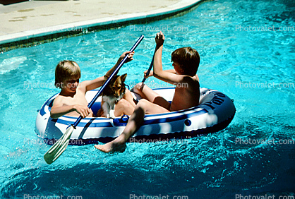 Raft, Paddle, Swimming Pool, Summer, Summery, Floating, Pool