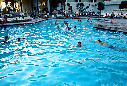 Swimming Pool, Water, Swimmers, Palm Desert, California