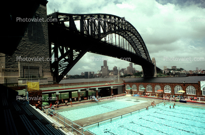 Swimming Pool, Sydney Harbor Bridge, Pool, Steel Through Arch Bridge