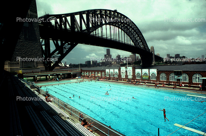 Swimming Pool, Sydney Harbor Bridge, Pool, Steel Through Arch Bridge