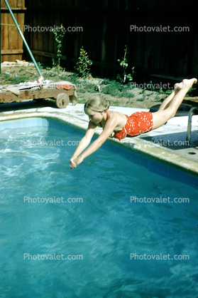 Girl Diving, Pool, flight, flying