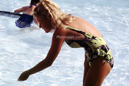 Woman, Blonde Lady, Pool, 1960s