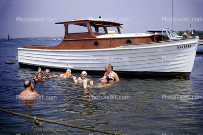 IOJ1812, Floating, Lake, Smiles, 1950s