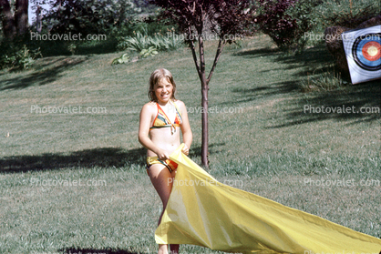 Backyard, Water Slide, 1977, 1970s