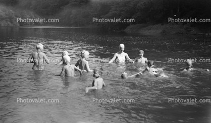 Swimcap, Lake, River, Nostaligia, Summertime, Summer, 1940s