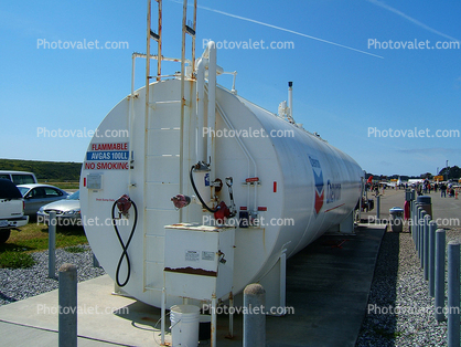 Fuel Tank, avgas, Half Moon Bay Airport, California, USA