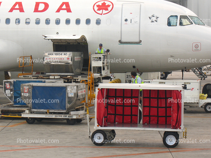 Baggage Carts, Pallets, air cargo pallet, Miami International Airport