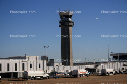 Dallas Love Field, (DAL), Control Tower, Fuel Trucks