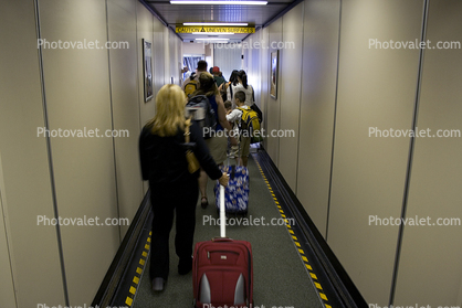 Jetway with embarking Passengers, Airbridge