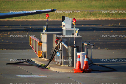 Gas Station, Aviation Fuel, pumps