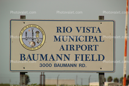 Rio Vista Municipal Airport, Baumann Field, Rio Vista California