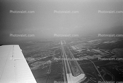 Runway, Van Nuys Airport, (VNY), San Fernando Valley, Smog, 1975, 1970s
