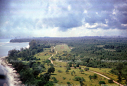 Lanjut, 1962, 1960s, Landing Strip, Road, Ocean, Trees, flight