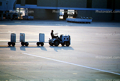 carts, baggage tractors, ground personal