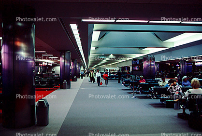Terminal, Waiting Passengers, Denver Stapleton, 1986, 1980s