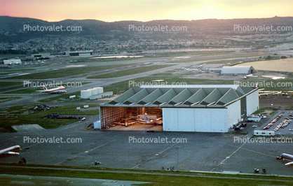 Open Hangar With Jets, (SFO)