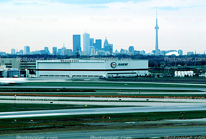 Skyservice Hangars, building, CN Tower