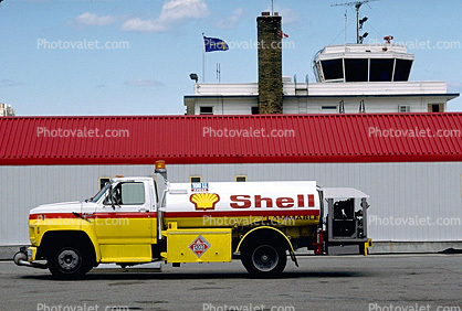 shell, fuel, gasoline truck fueling, refueling equipment, tanker