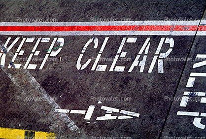 Keep Clear, San Francisco International Airport (SFO)