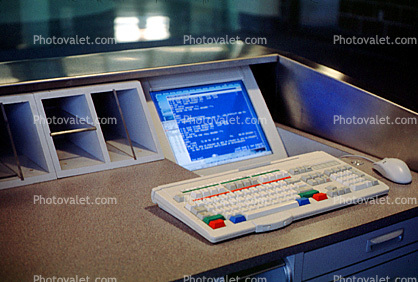 Ticketing Computer, Keyboard, Monitor Screen