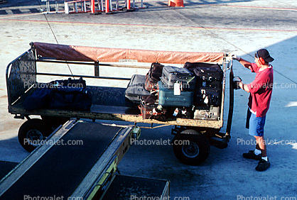 belt loader, baggage cart, ground personal