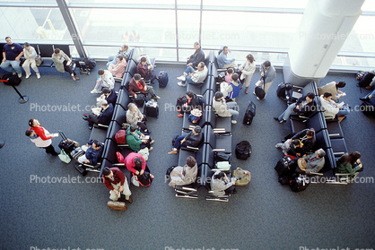 People Sitting, Waiting, San Francisco International Airport (SFO)