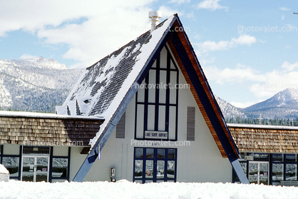 Terminal, Lake Tahoe Airport TVL, A-Frame Building