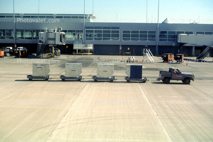 Air Cargo Pallets, carts, terminal, building, jetway, Airbridge