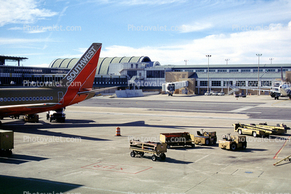 Baggage Carts, Terminals, buildings